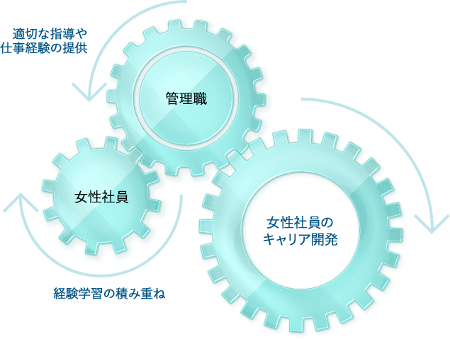 適切な指導や仕事経験の提供、経験学習の積み重ね